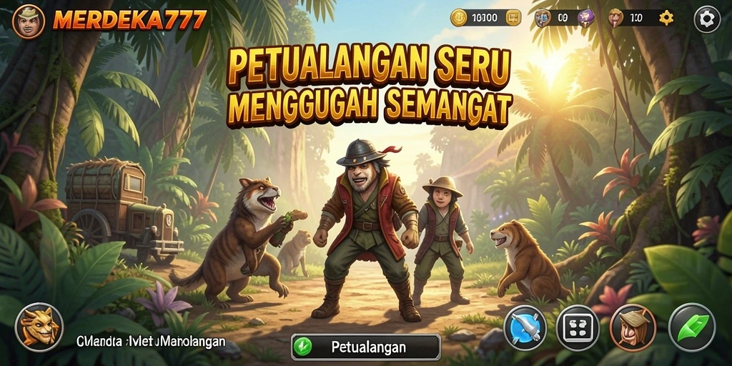Tampilan antarmuka permainan MERDEKA777 yang memukau.