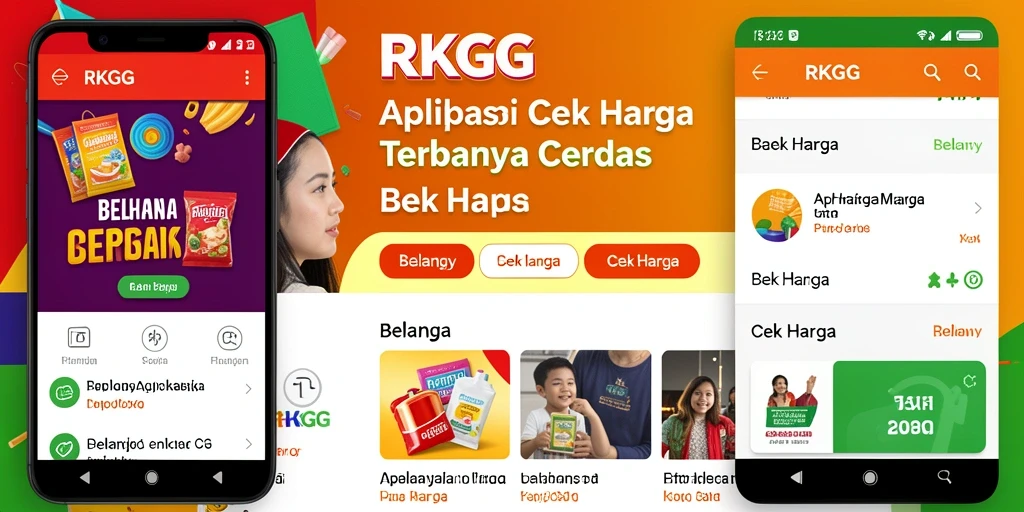 Tampilan antarmuka aplikasi Cek Harga RKGG yang intuitif dan menarik.