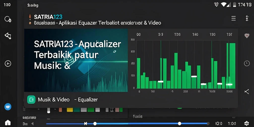 Antarmuka aplikasi Equalizer yang user-friendly dan intuitif.