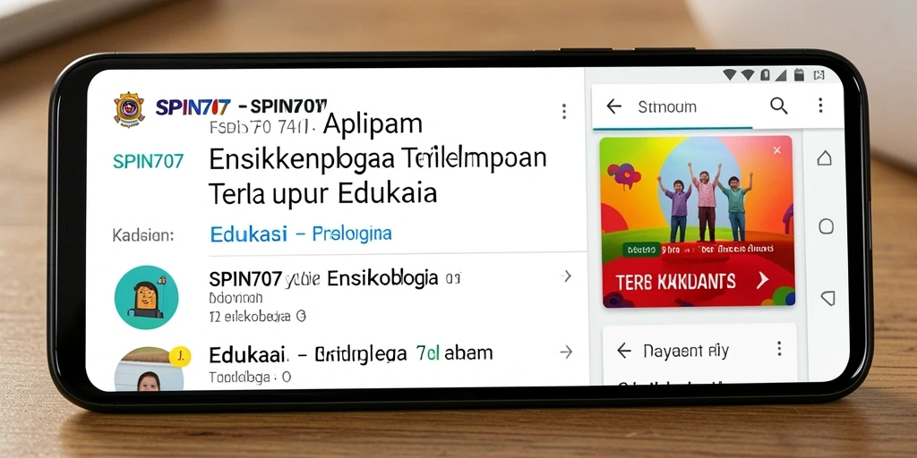 Antarmuka aplikasi SPIN707 yang menarik dan informatif.